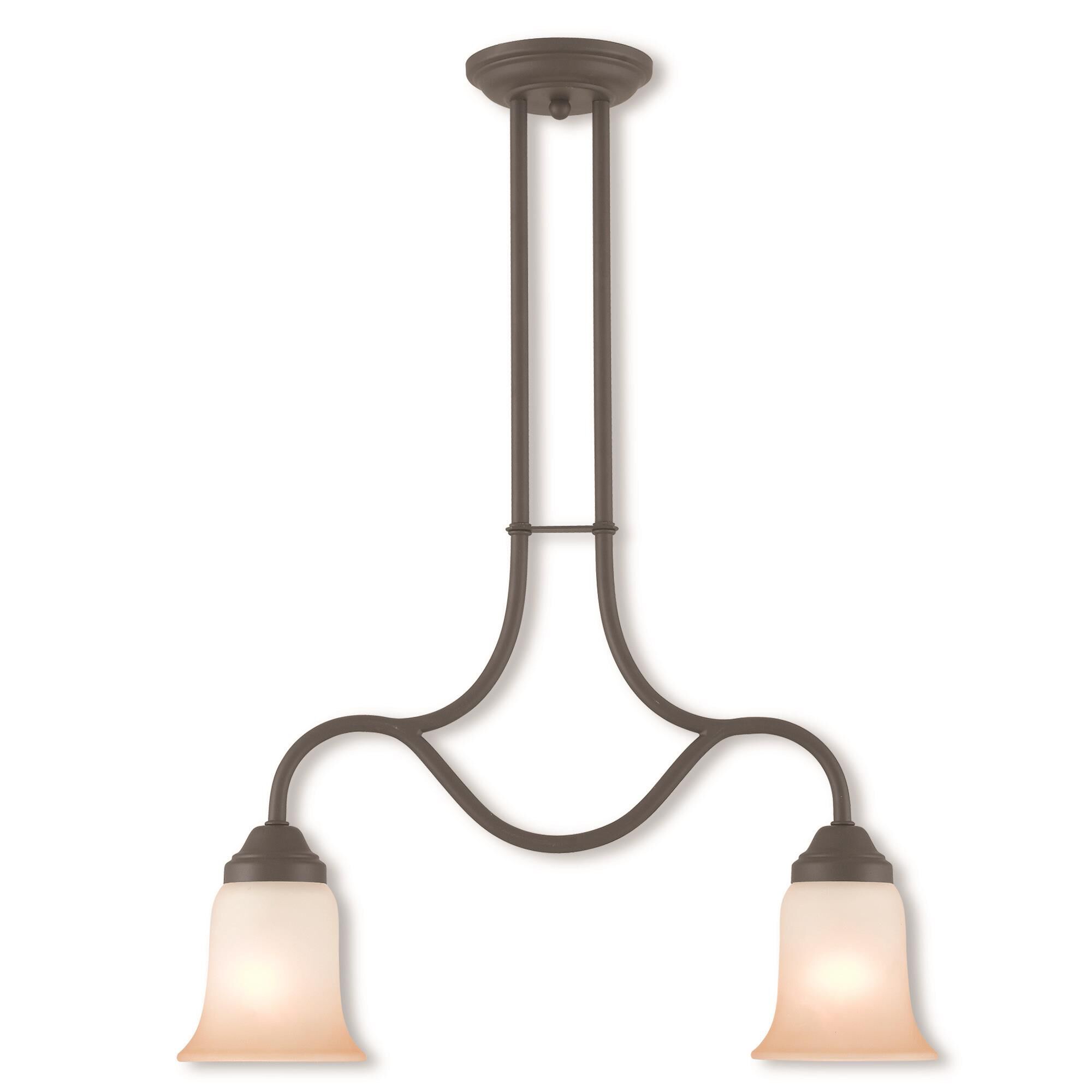 Shown in Bronze finish and Hand Applied Sunrise Marble glass 